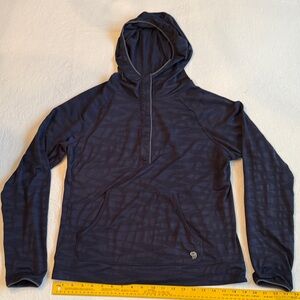 Mountain Hardwear Dark Blue Athletic Hoodie